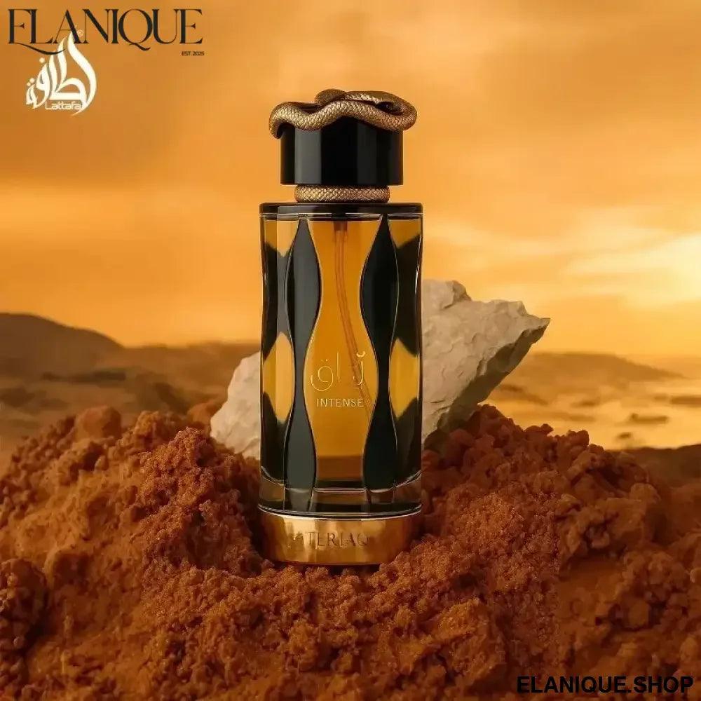 Lattafa Teriaq Intense Perfume 100M Arabian Fragrance for Women & Men Long Lasting Sexy Unisex Eau de Parfum Luxury Gift Set - Elanique