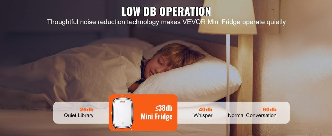 VEVOR 6L Mini Cosmetics Fridge Single Door Electric Refrigeration Keep Cooling Mask Beverage for Household Dormitory Car Use