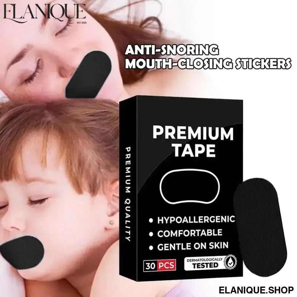 Mouth Tape Gentle Adhesive Sleeping Breath Correction Anti-Snoring Tape for Improved Sleep Dry Mouth Relief Night Use Essential - Elanique