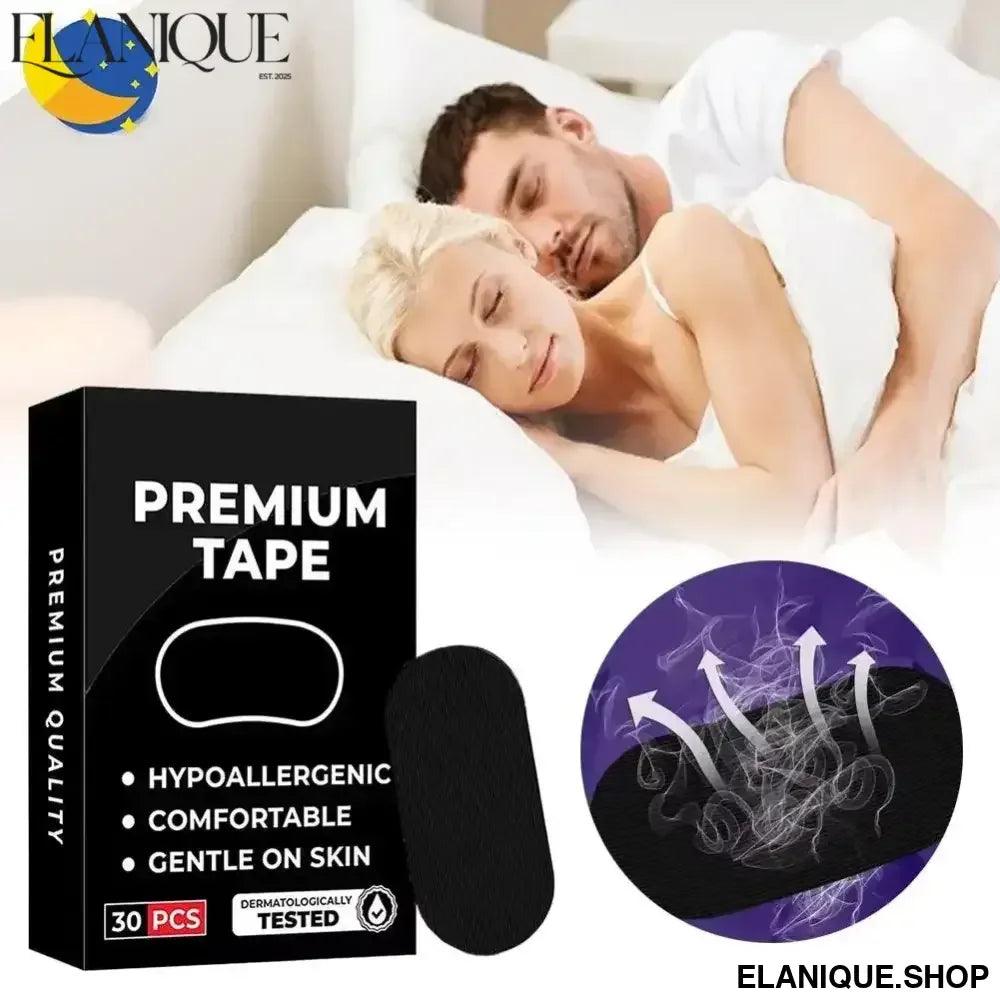 Mouth Tape Gentle Adhesive Sleeping Breath Correction Anti-Snoring Tape for Improved Sleep Dry Mouth Relief Night Use Essential - Elanique