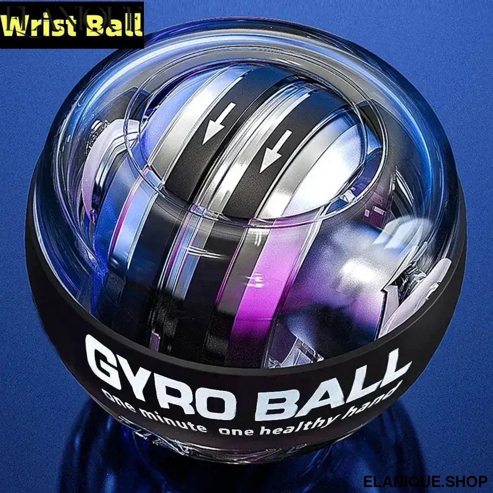 New LED Gyroscopic Powerball Auto Start Range Gyro Power Wrist Ball With Counter Arm Hand Muscle Force Trainer Fitness Equipment - Elanique