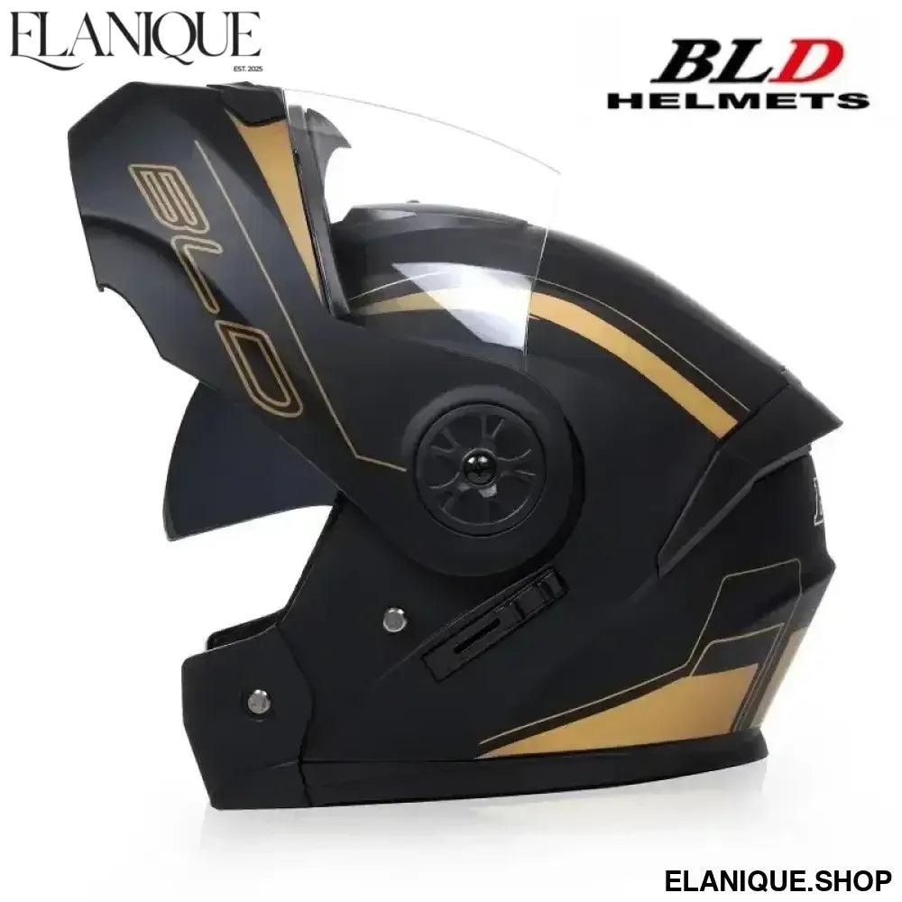 Personalised Dual Lens Flip Up Helmet – Motocross Racing Modular - Elanique