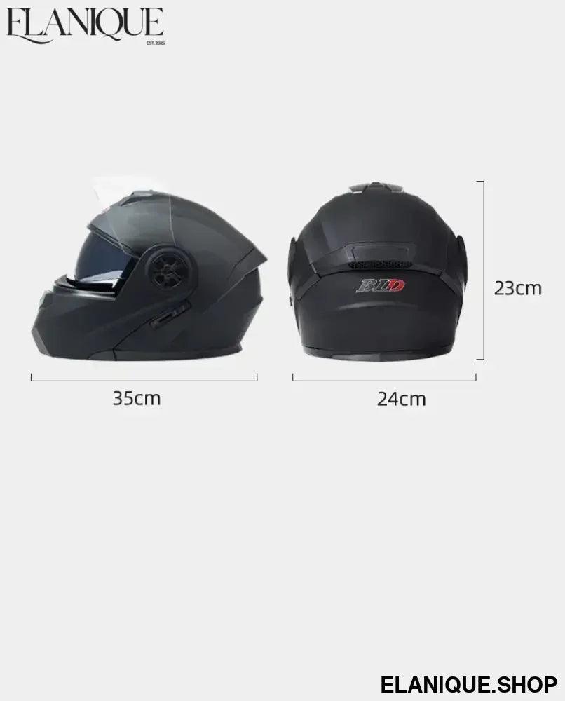 Personalised Dual Lens Flip Up Helmet – Motocross Racing Modular - Elanique