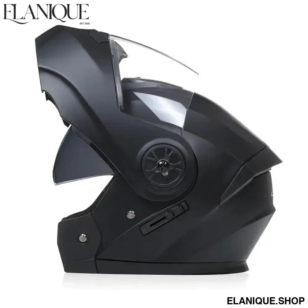 Personalised Dual Lens Flip Up Helmet – Motocross Racing Modular - Elanique