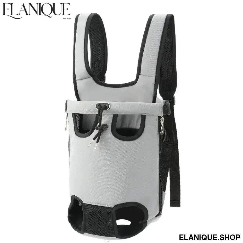 Pet Backpack for Small Dogs & Cats – Hands-Free Denim Travel Carrier - Elanique