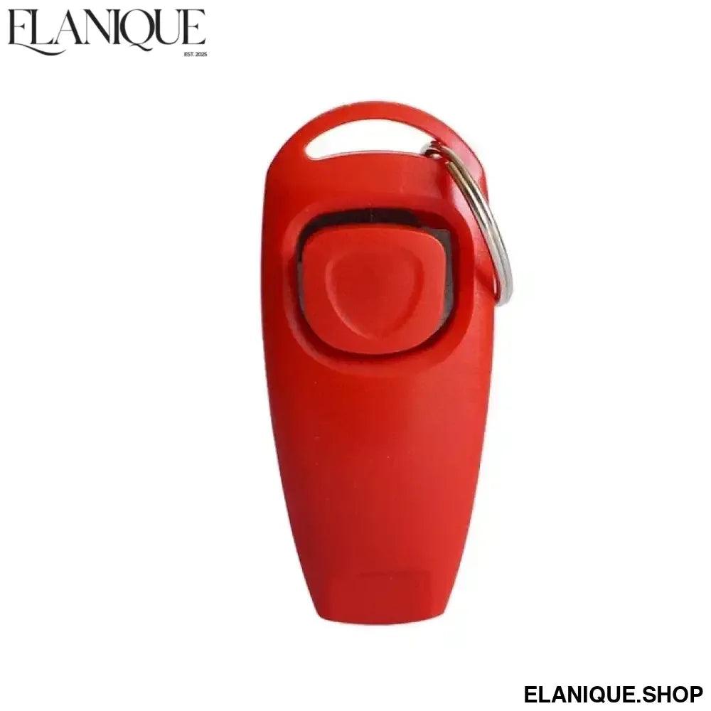 Pet Supplies Dog Training Whistle Clicker 2 In 1 Dog Trainer Puppy Stop Barking Training Aid Tool with Key Ring - Elanique