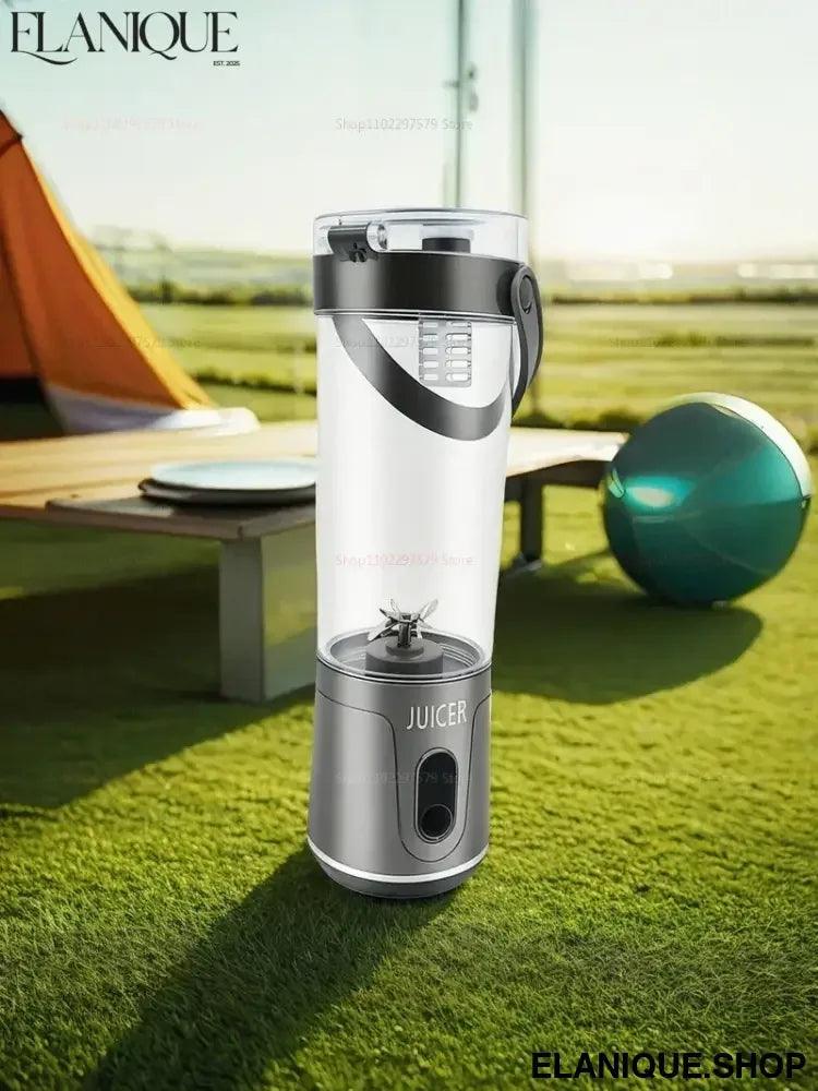 Portable Juice Blender 600ML 12 Blades Household USB Rechargeable Electric Juicer for Smoothies Fruit Mixing Personal Blender - Elanique