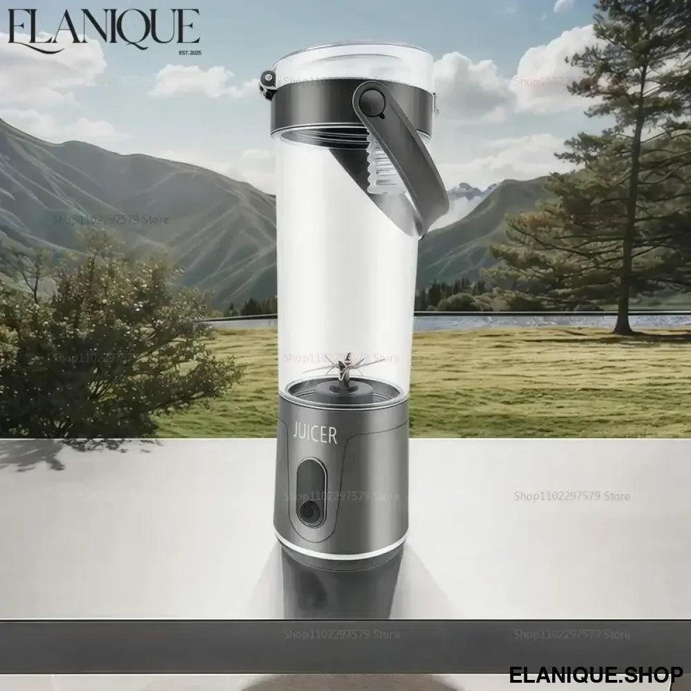 Portable Juice Blender 600ML 12 Blades Household USB Rechargeable Electric Juicer for Smoothies Fruit Mixing Personal Blender - Elanique