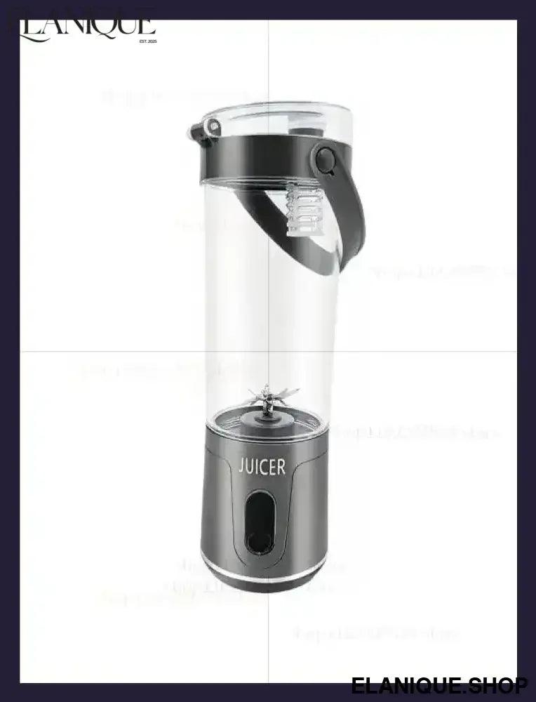 Portable Juice Blender 600ML 12 Blades Household USB Rechargeable Electric Juicer for Smoothies Fruit Mixing Personal Blender - Elanique