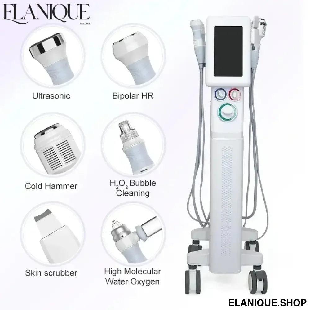 Professional 6 In 1 Water Oxygen Skin Care Deep Cleaning Dermabrasion Facial Machine Water Aqua Peeling - Elanique