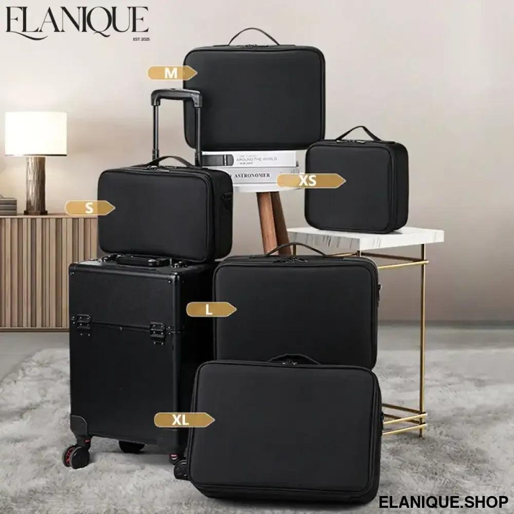 Professional Makeup Case Female Travel Big Capacity Beauty Nail ToolBox Cosmetic Organizer Suitcases For Makeup Storage Boxs - Elanique