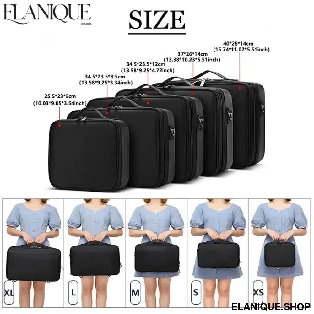 Professional Makeup Case Female Travel Big Capacity Beauty Nail ToolBox Cosmetic Organizer Suitcases For Makeup Storage Boxs - Elanique
