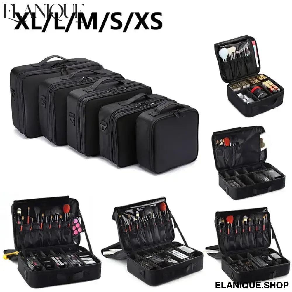 Professional Makeup Case Female Travel Big Capacity Beauty Nail ToolBox Cosmetic Organizer Suitcases For Makeup Storage Boxs - Elanique