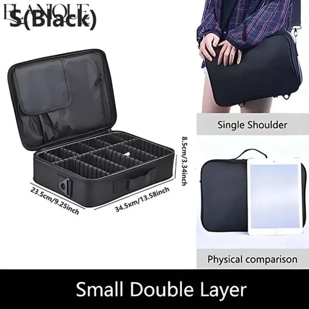 Professional Makeup Case Female Travel Big Capacity Beauty Nail ToolBox Cosmetic Organizer Suitcases For Makeup Storage Boxs - Elanique