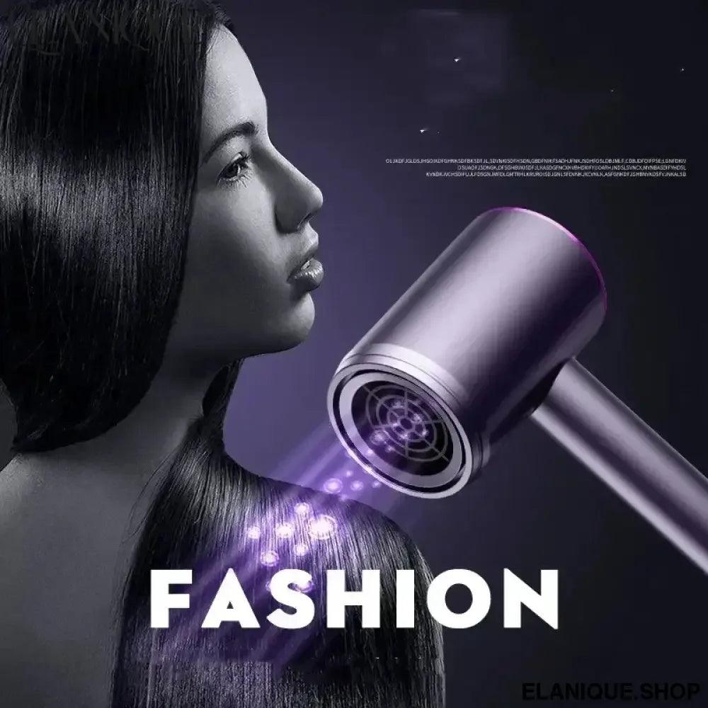 Professional Salon Hair Dryer with Ionic & Heat Protection Portable for Home Hotel Travel-for Household & Hotel Use - Elanique