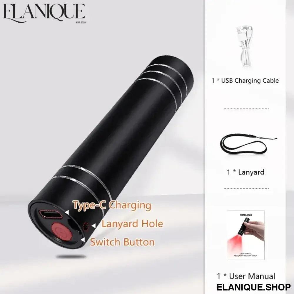Red Light Therapy Electric Torch Infrared Light Therapy Portable Lamp Pen Red Light Therapy Face Wand - Elanique