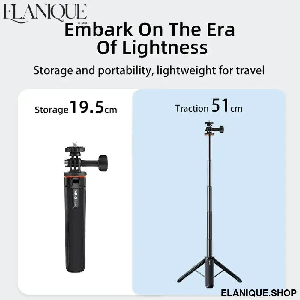 Selfie Stick Tripod for DJI Action 5 Pro/Osmo 360/Pocket 3/Insta360 X5 Adjustable Length Tripods Stand Photography Accessories - Elanique