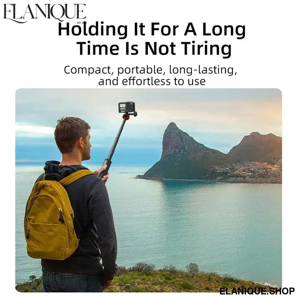 Selfie Stick Tripod for DJI Action 5 Pro/Osmo 360/Pocket 3/Insta360 X5 Adjustable Length Tripods Stand Photography Accessories - Elanique