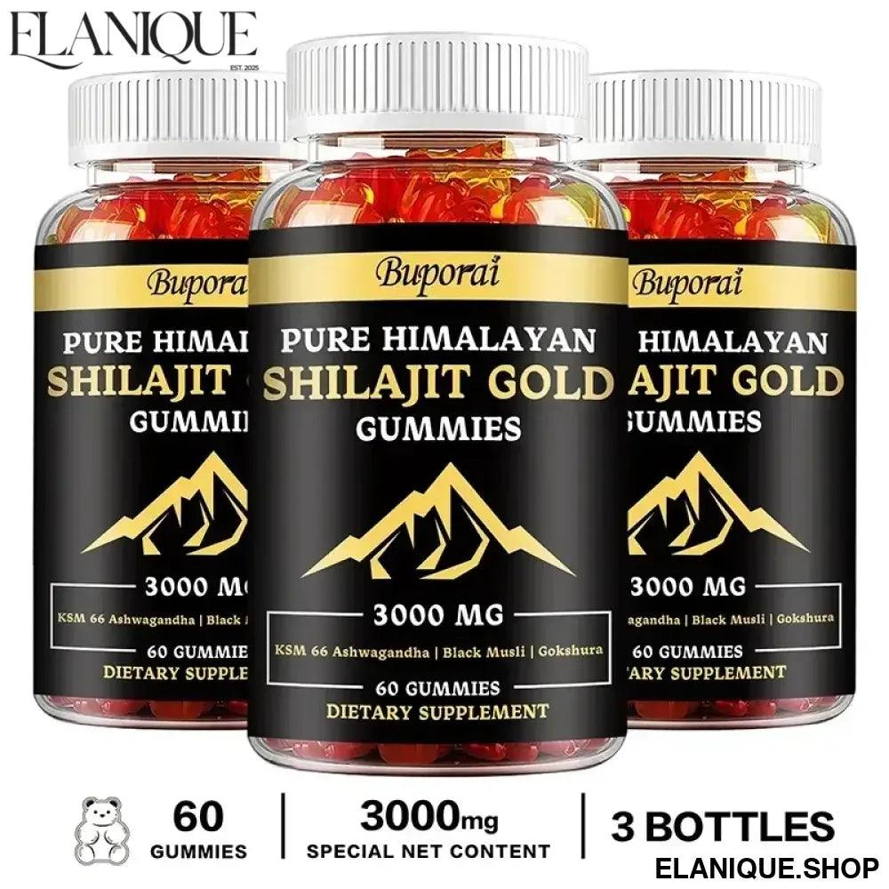 Shilajit Gummies - Skin and Digestive Health, Boosts Energy, Improves Mood, Immunity - Elanique
