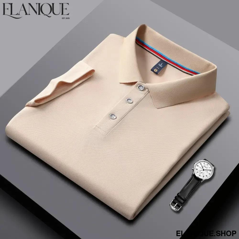 Simple Lapel T-shirts Business High-quality For Men and Women - Elanique