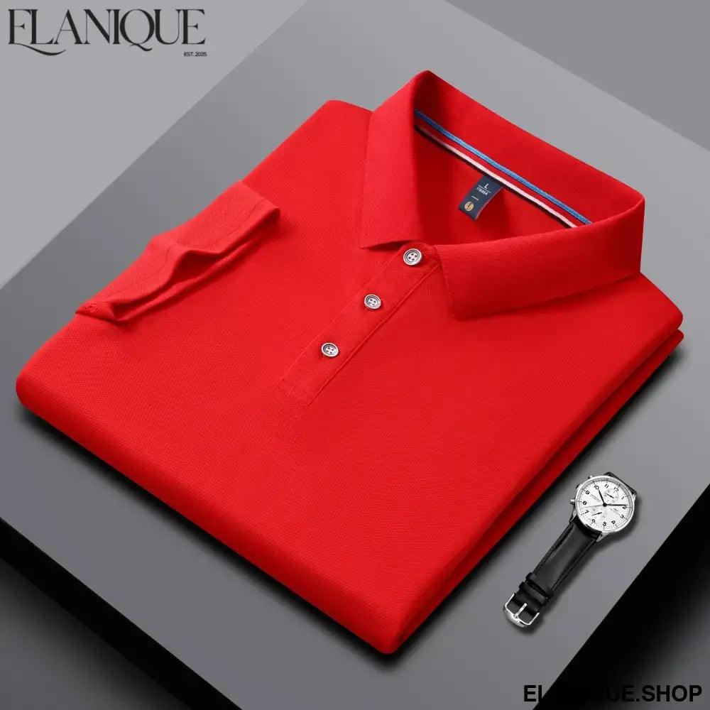 Simple Lapel T-shirts Business High-quality For Men and Women - Elanique