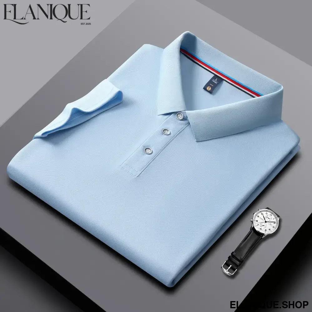 Simple Lapel T-shirts Business High-quality For Men and Women - Elanique
