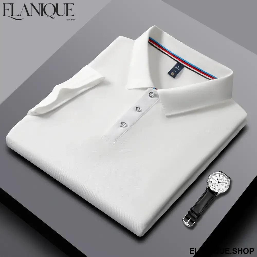 Simple Lapel T-shirts Business High-quality For Men and Women - Elanique