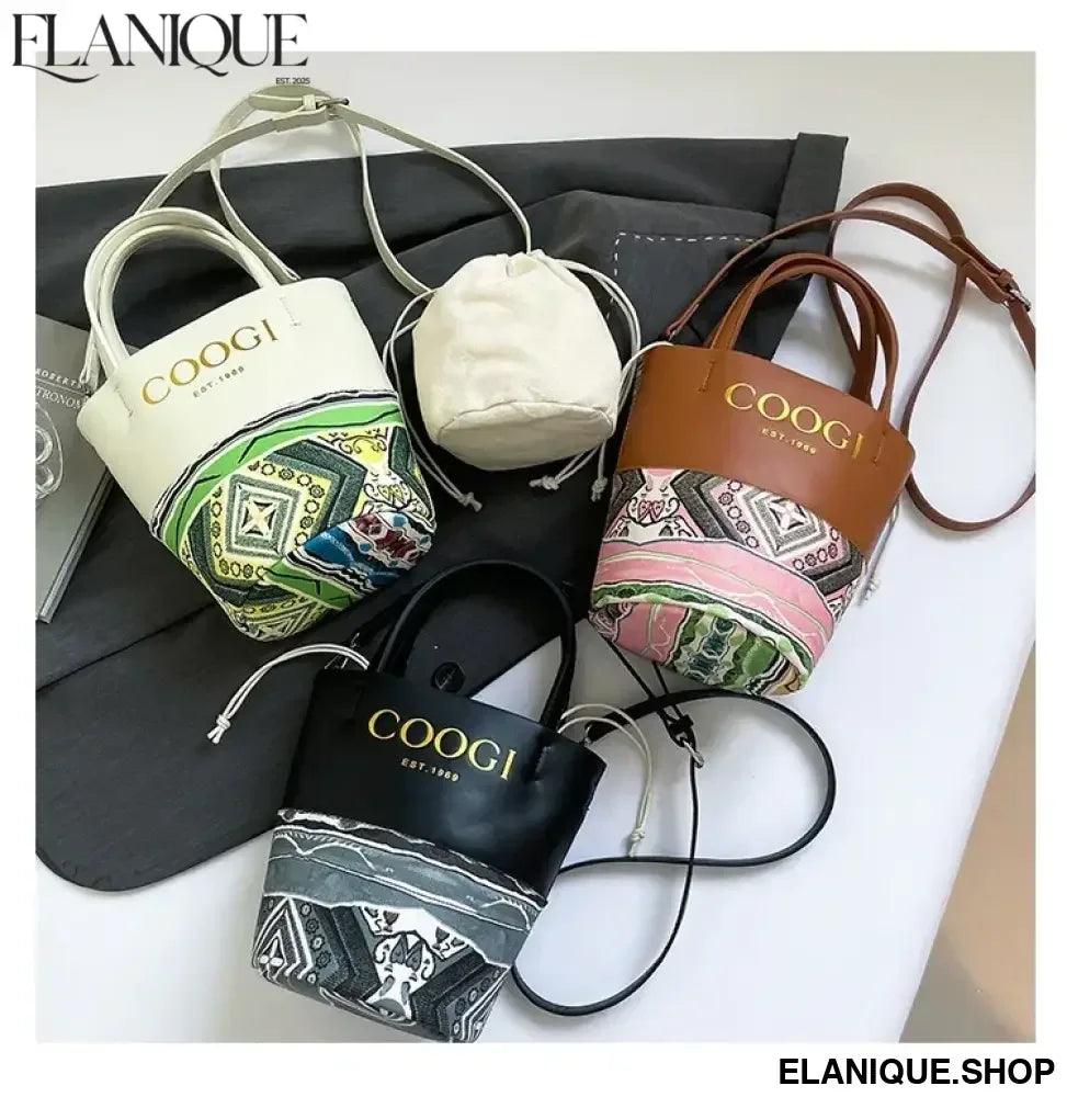 Stylish Classic Tote Bag Premium Leather Handbag By Famous Designer For Fashionable Ladies Shoulder Messenger - Elanique