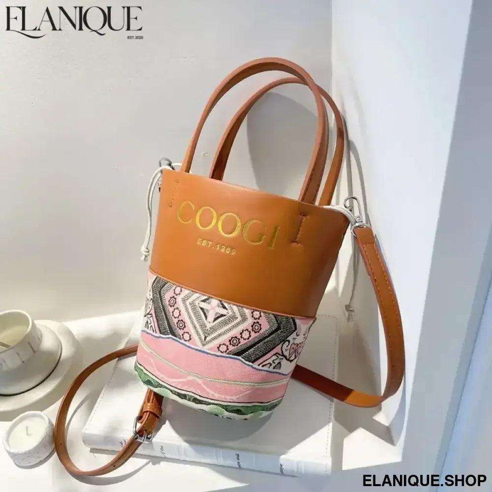 Stylish Classic Tote Bag Premium Leather Handbag By Famous Designer For Fashionable Ladies Shoulder Messenger - Elanique