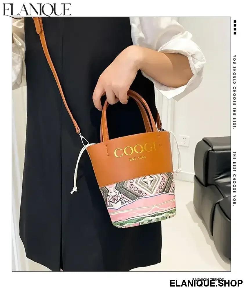 Stylish Classic Tote Bag Premium Leather Handbag By Famous Designer For Fashionable Ladies Shoulder Messenger - Elanique