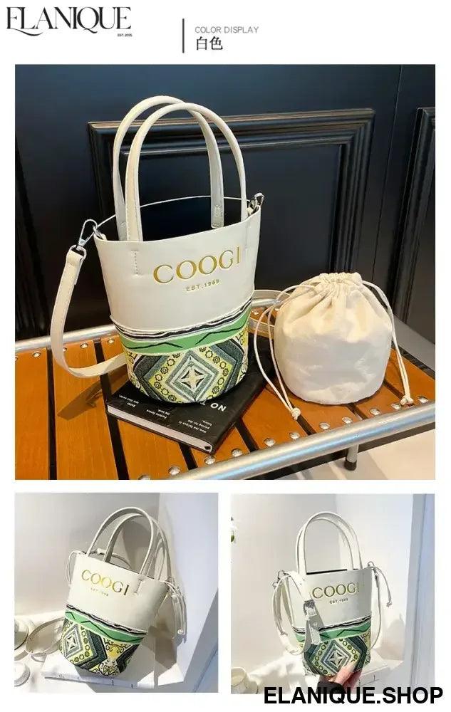 Stylish Classic Tote Bag Premium Leather Handbag By Famous Designer For Fashionable Ladies Shoulder Messenger - Elanique