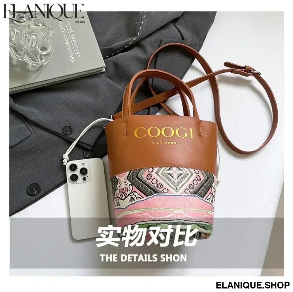 Stylish Classic Tote Bag Premium Leather Handbag By Famous Designer For Fashionable Ladies Shoulder Messenger - Elanique