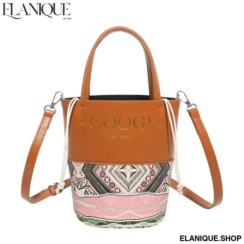 Stylish Classic Tote Bag Premium Leather Handbag By Famous Designer For Fashionable Ladies Shoulder Messenger - Elanique