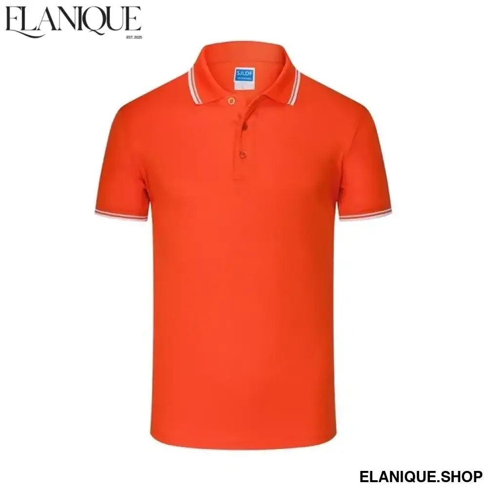 Summer Polo Shirts Men Cotton Short Sleeve Polos T Shirt Luxury New 2023 Solid Color Breathable Anti-Pilling Brand Plus Size 4XL - Elanique