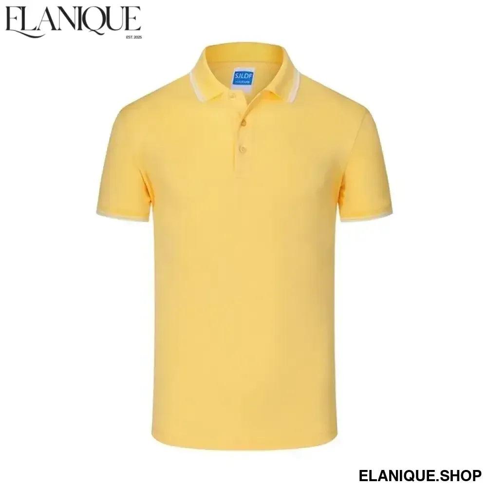 Summer Polo Shirts Men Cotton Short Sleeve Polos T Shirt Luxury New 2023 Solid Color Breathable Anti-Pilling Brand Plus Size 4XL - Elanique