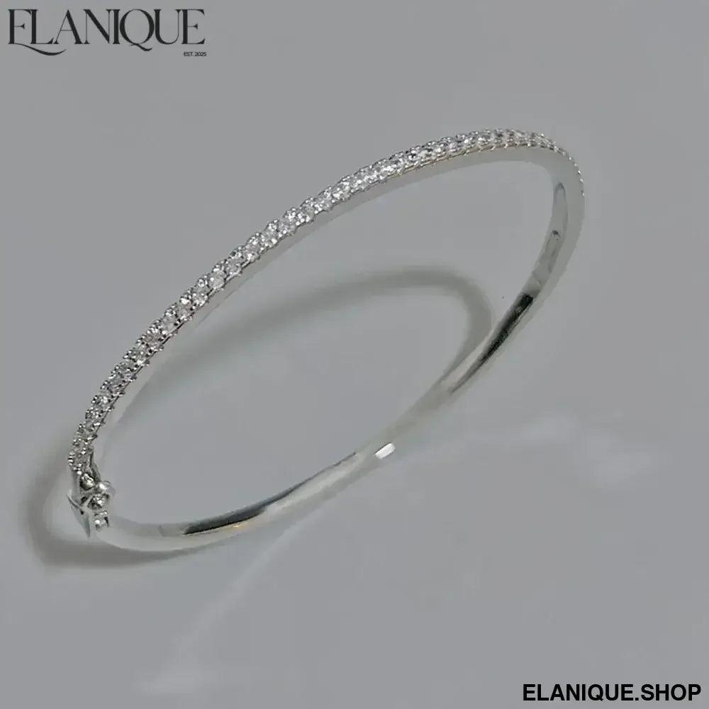 Top Quality Pure Sterling 925 Silver Jewelry For Women Design Bangle Classic and Simple Style Suitable for Women&